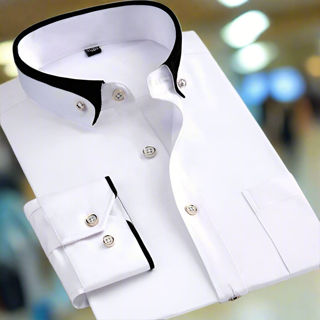 Classic Long-Sleeved Shirt – Tijdloze Stijl voor Elke Gelegenheid