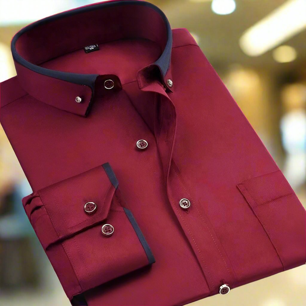 Classic Long-Sleeved Shirt – Tijdloze Stijl voor Elke Gelegenheid