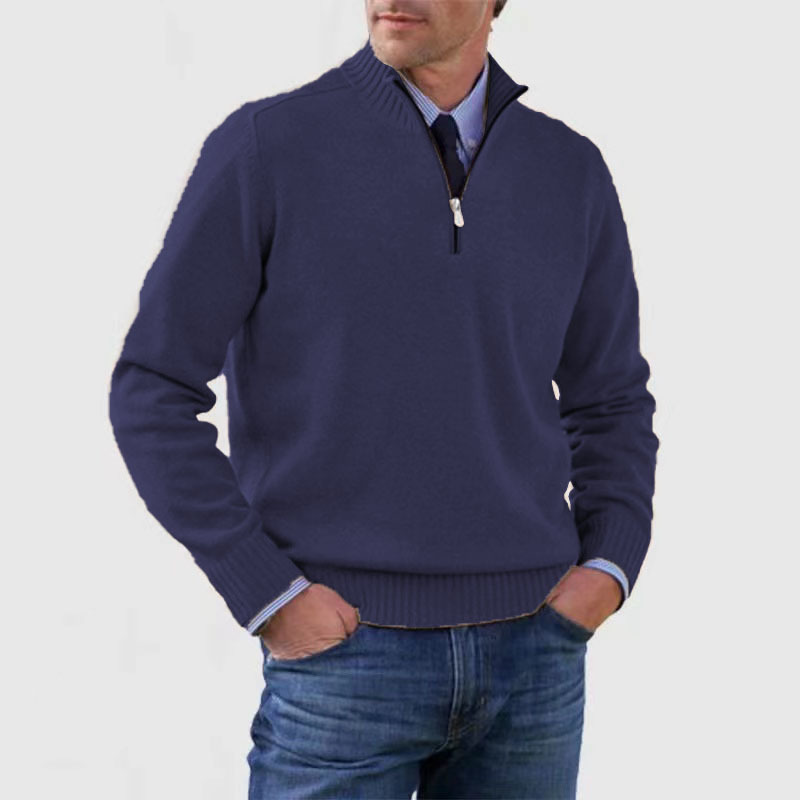 Herenpullover met Halve Rits