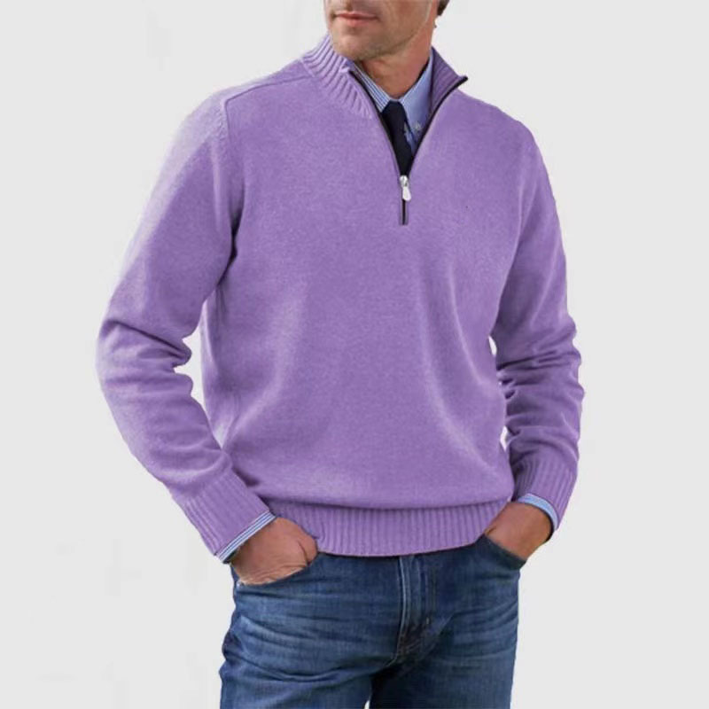 Herenpullover met Halve Rits