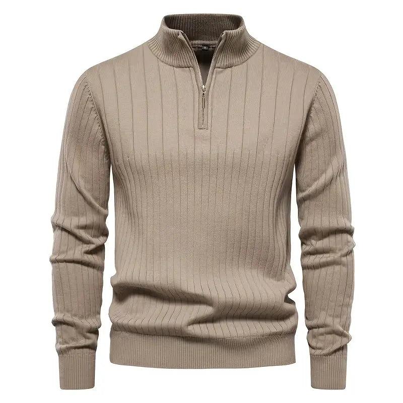 Stijlvolle Quarter Zip Trui voor Comfort en Functionaliteit