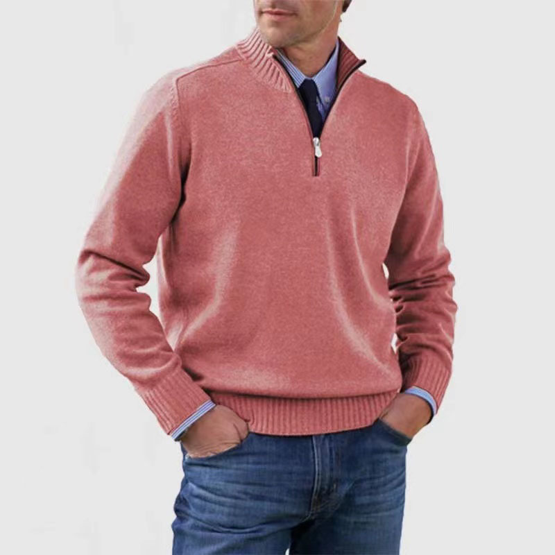 Herenpullover met Halve Rits