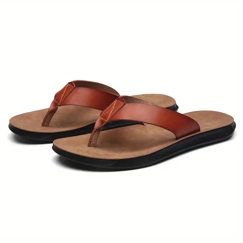 Bert - Orthopedische Leren Slippers
