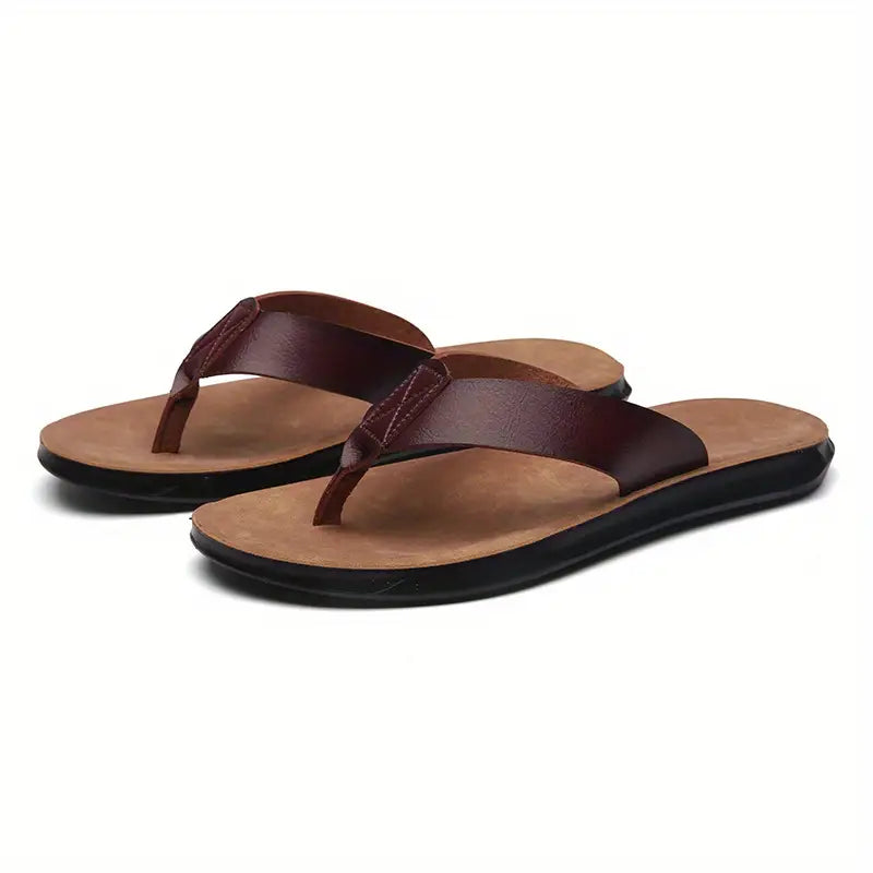 Bert - Orthopedische Leren Slippers