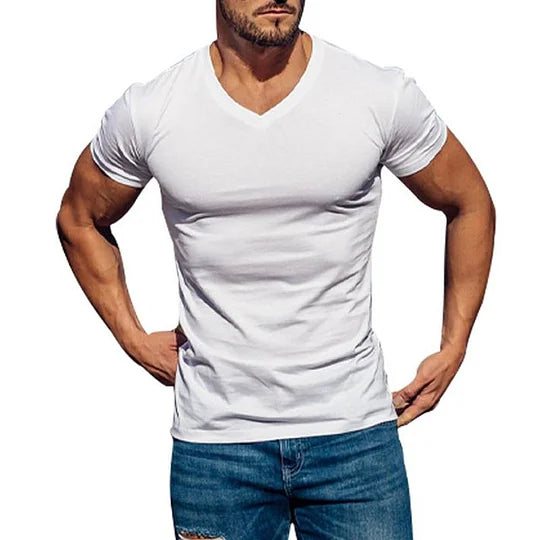 Koen - Slim-Fit V-hals t-shirt