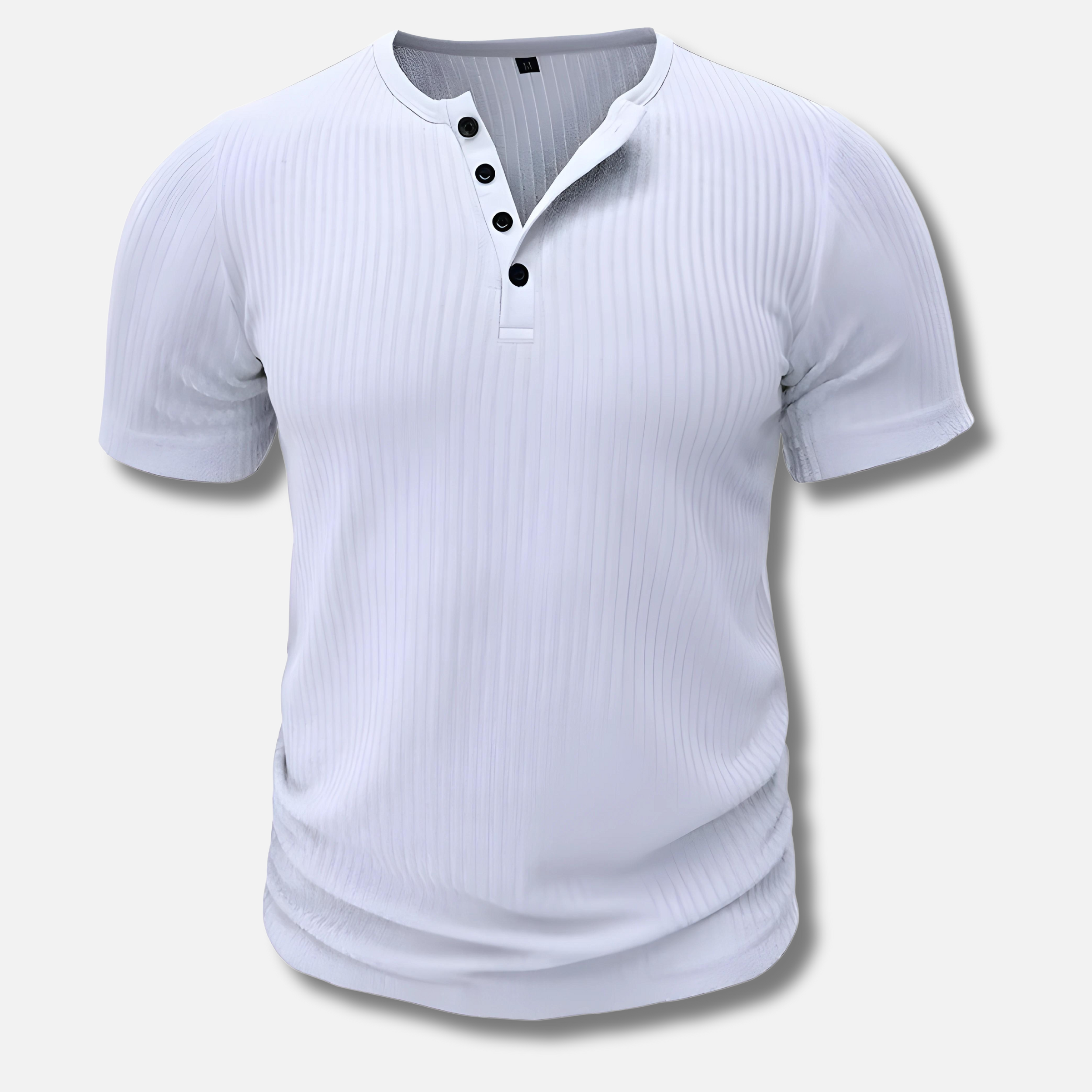 Bergbosch Muscle Fit Henley T-shirt Voor Mannen