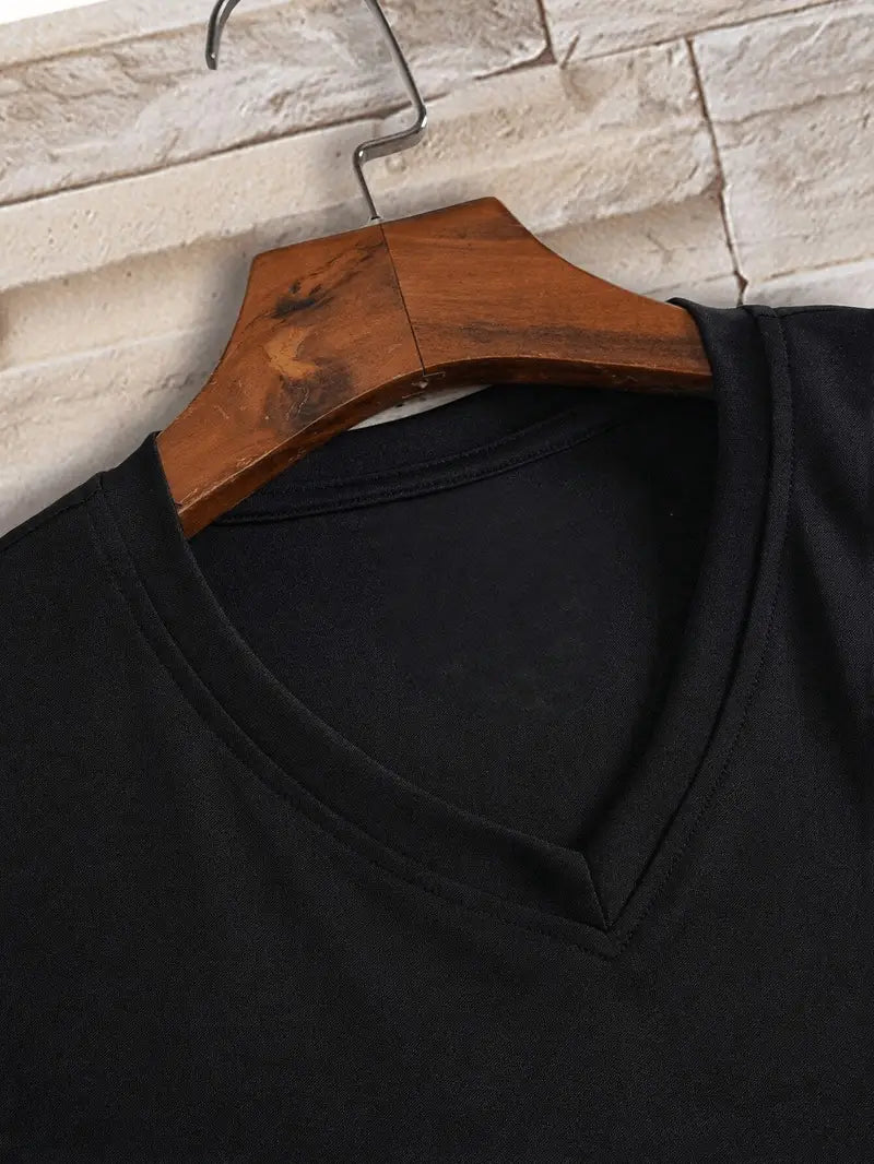 V-hals t-shirt - 100% katoen