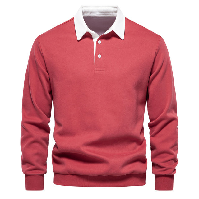 Langarm Classic Polo Shirt voor Mannen