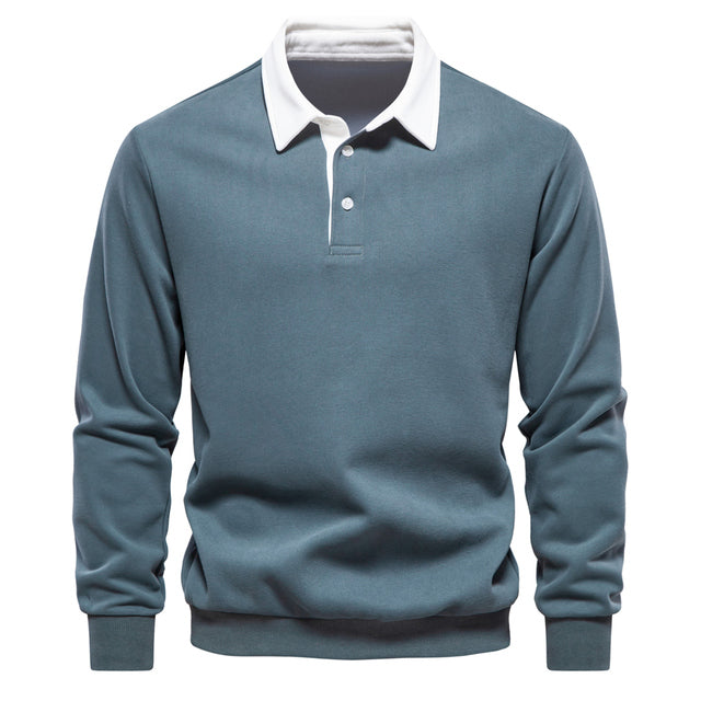 Langarm Classic Polo Shirt voor Mannen