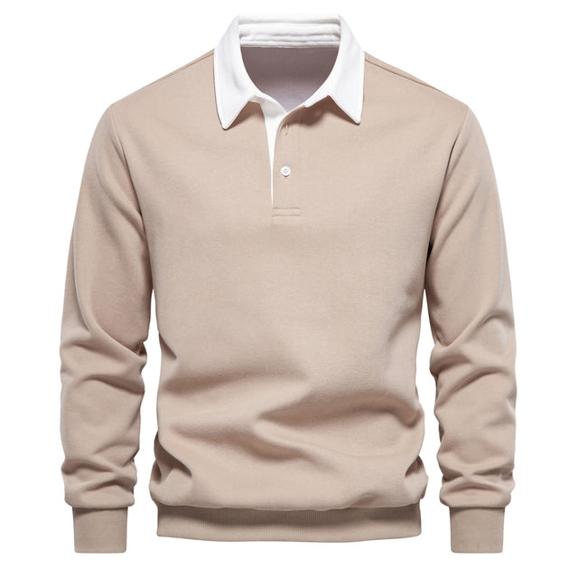 Langarm Classic Polo Shirt voor Mannen