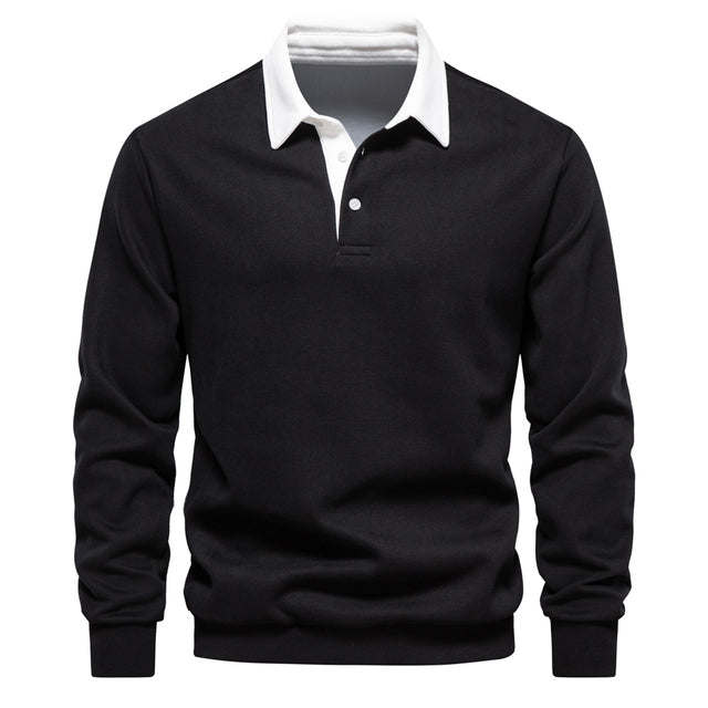 Langarm Classic Polo Shirt voor Mannen