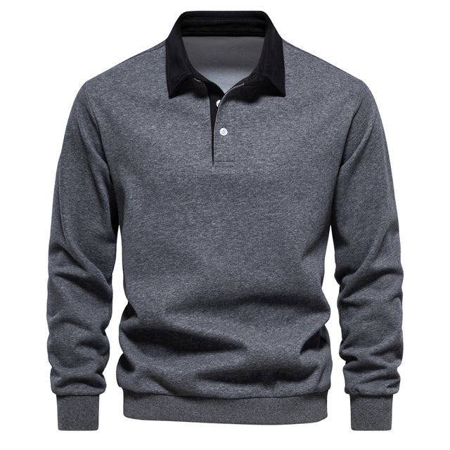 Langarm Classic Polo Shirt voor Mannen