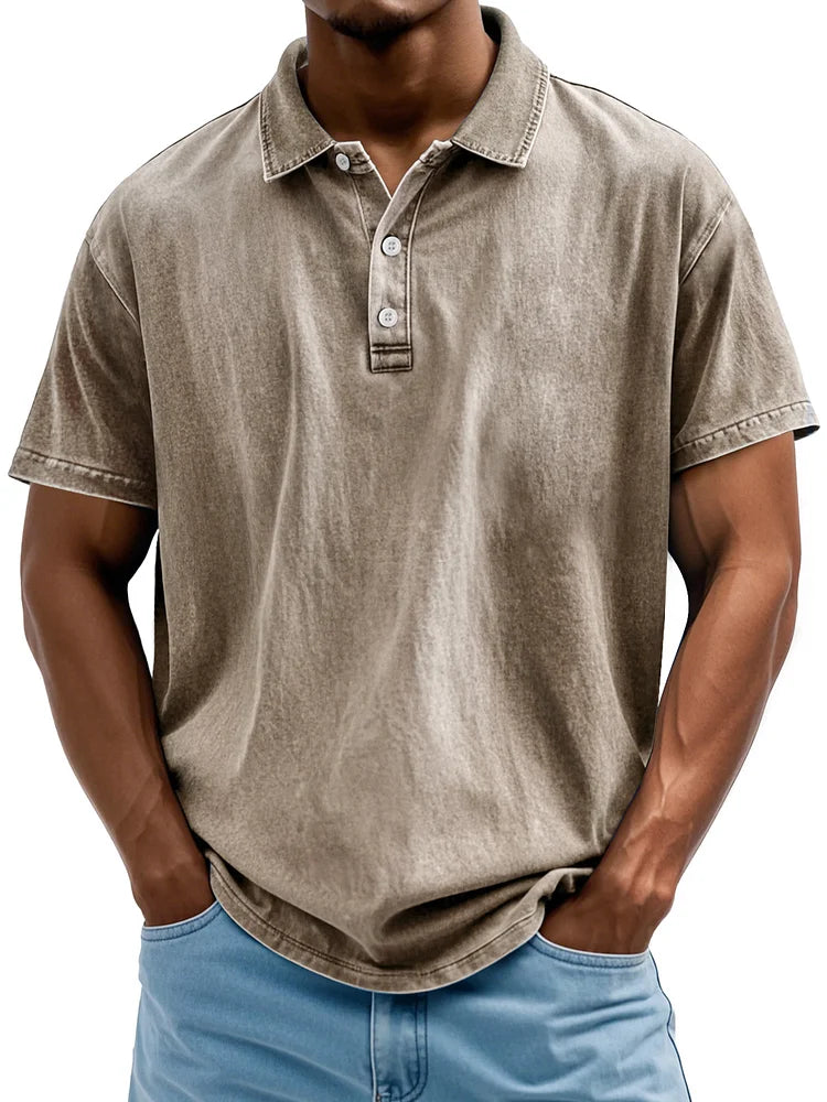 Vintage Katoenen Polo Shirt