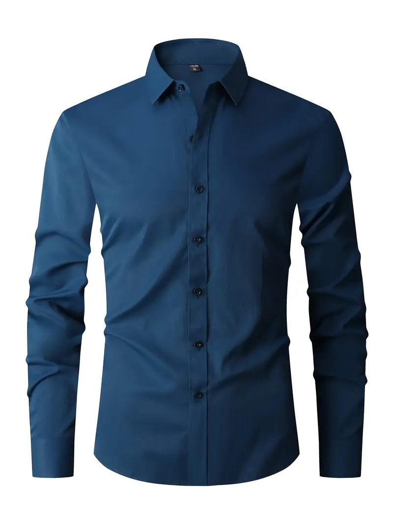 Formeel herenshirt met lange mouwen