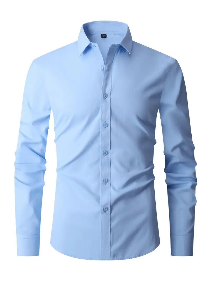 Formeel herenshirt met lange mouwen