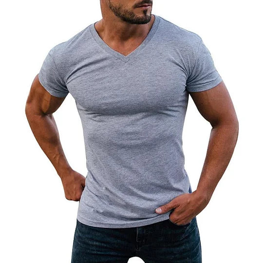 Koen - Slim-Fit V-hals t-shirt