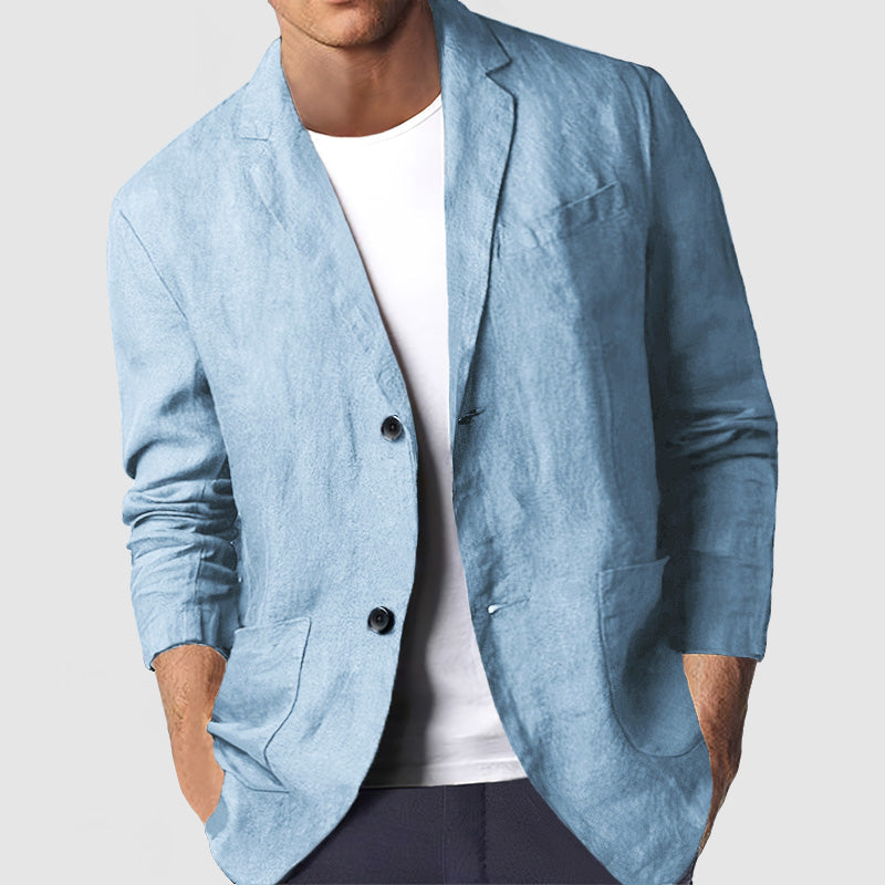 Heren Casual Katoenen Blazer
