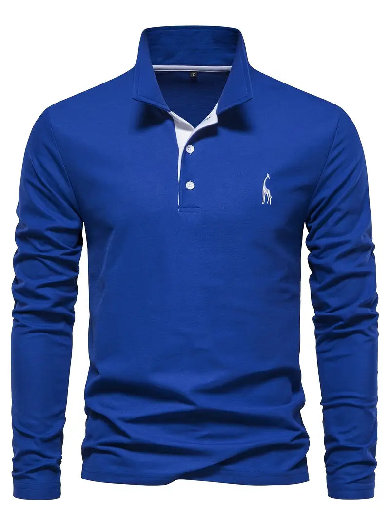 Classic Fit Polo met lange mouwen