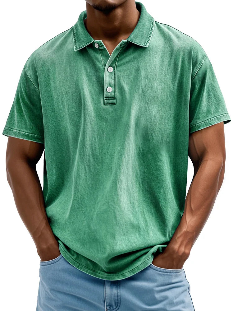 Vintage Katoenen Polo Shirt