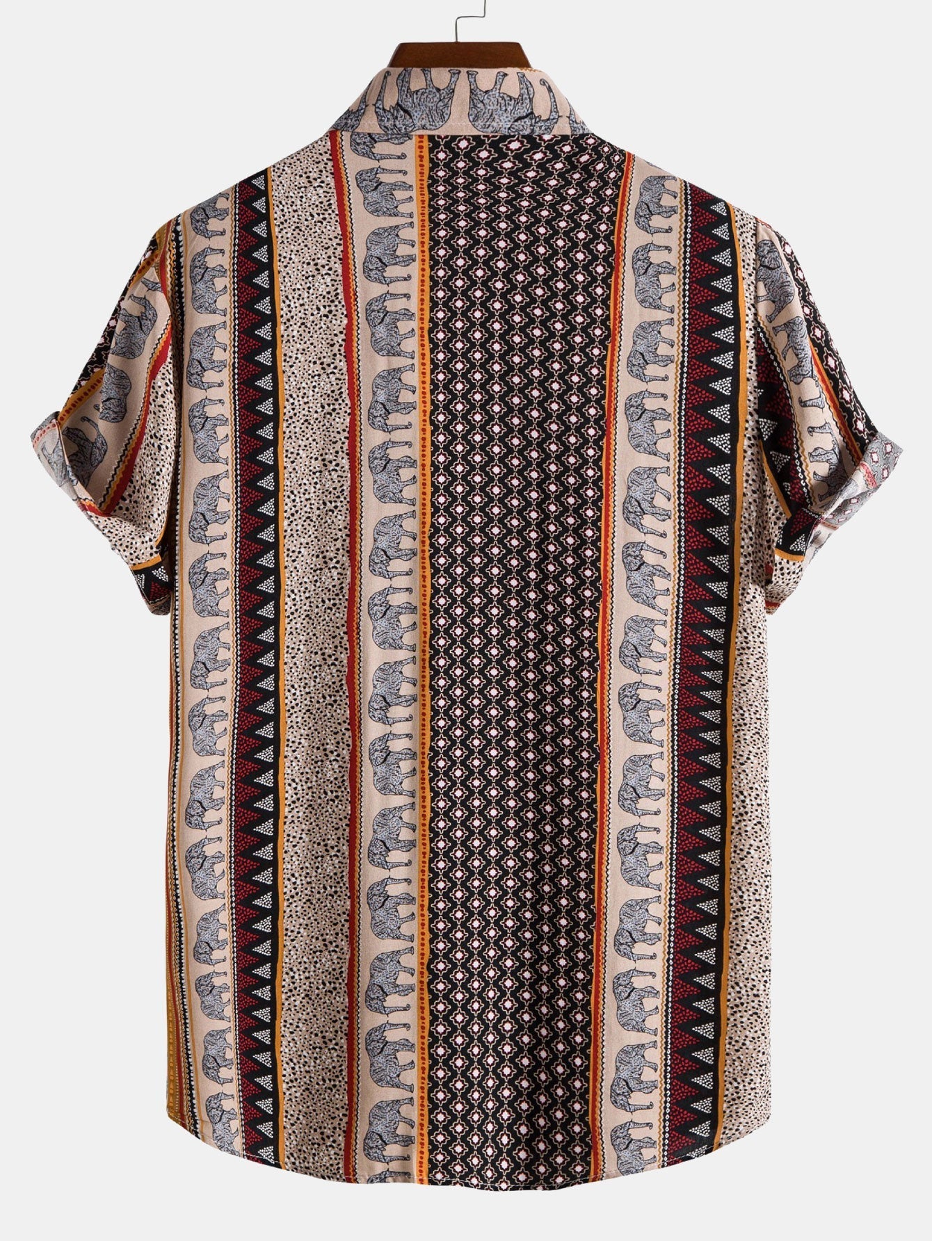Shirt met Geometrische Olifantenprint