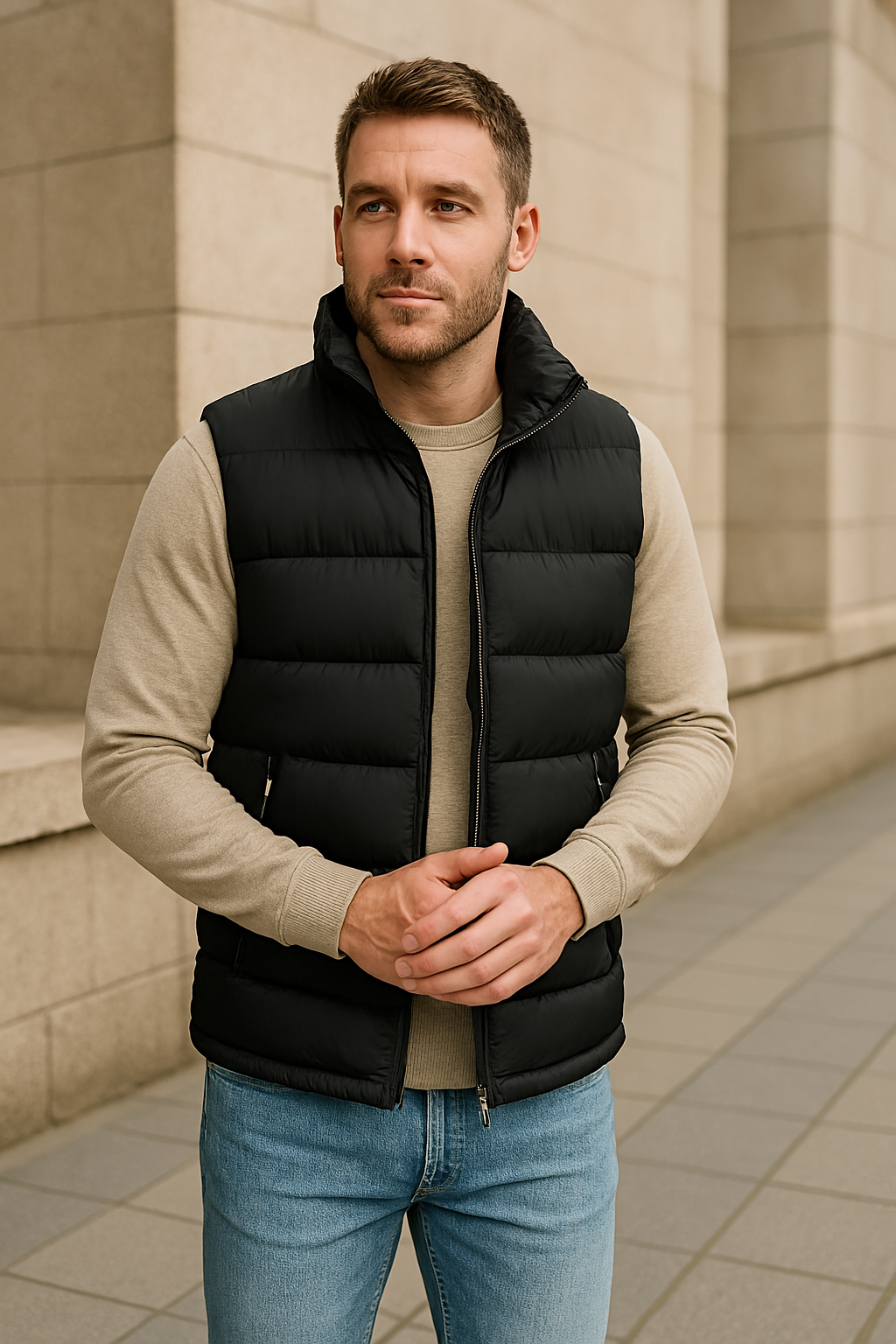 Premium Gewatteerde Bodywarmer voor Stijlvolle Warmte en Comfort