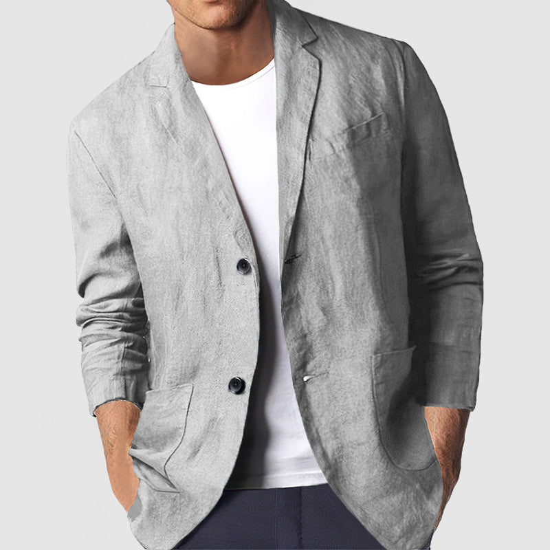 Heren Casual Katoenen Blazer