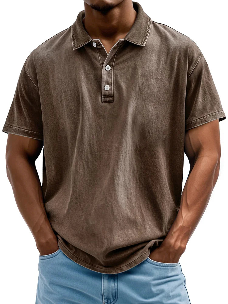 Vintage Katoenen Polo Shirt