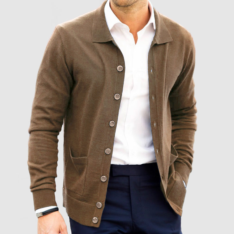 Heren Kasjmier Outdoor Gebreide Cardigan