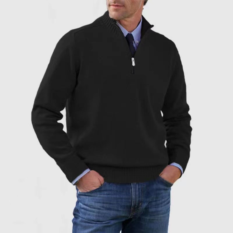 Herenpullover met Halve Rits