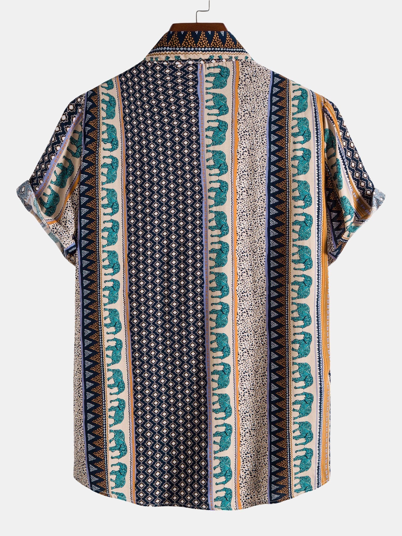 Shirt met Geometrische Olifantenprint