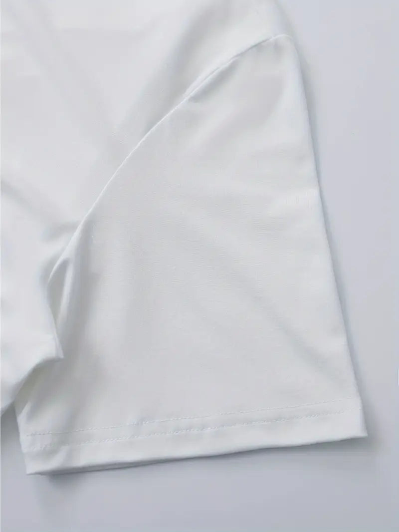 V-hals t-shirt - 100% katoen