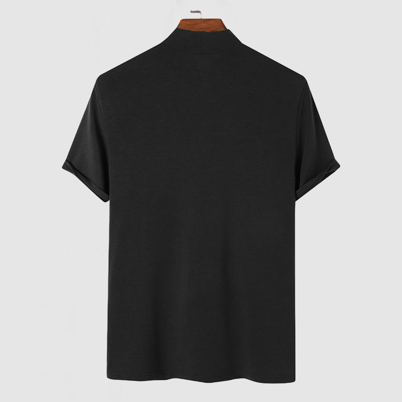 Heren Luxueus Stretch Katoenen T-shirt