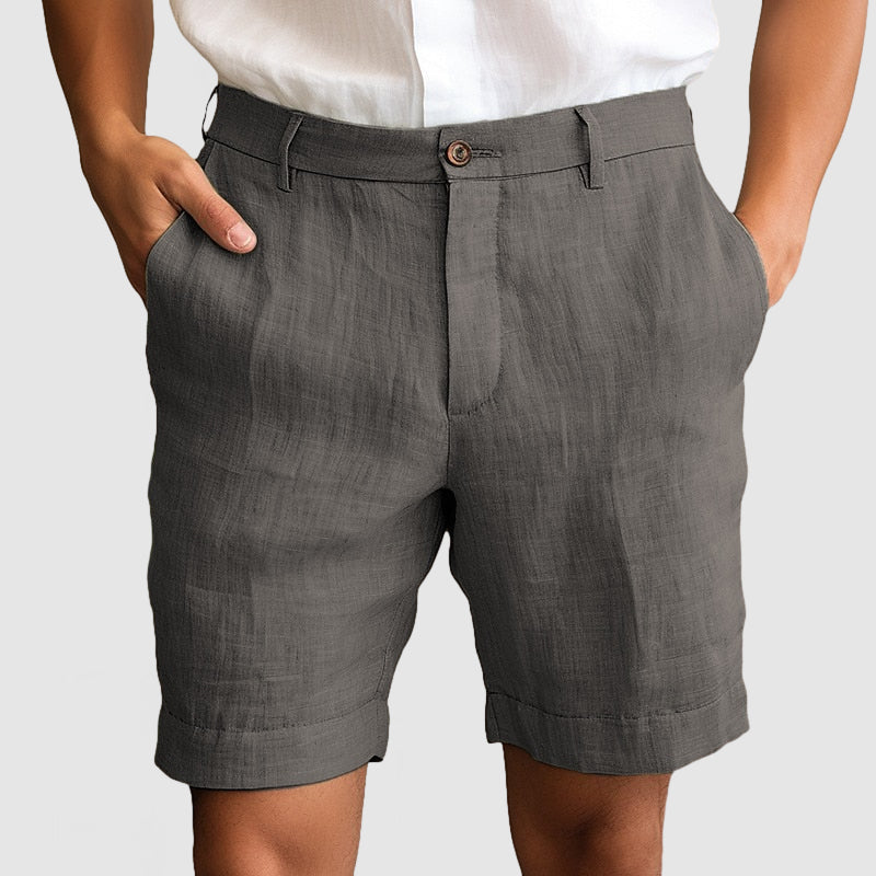 Heren Casual Katoenen Linnen Shorts