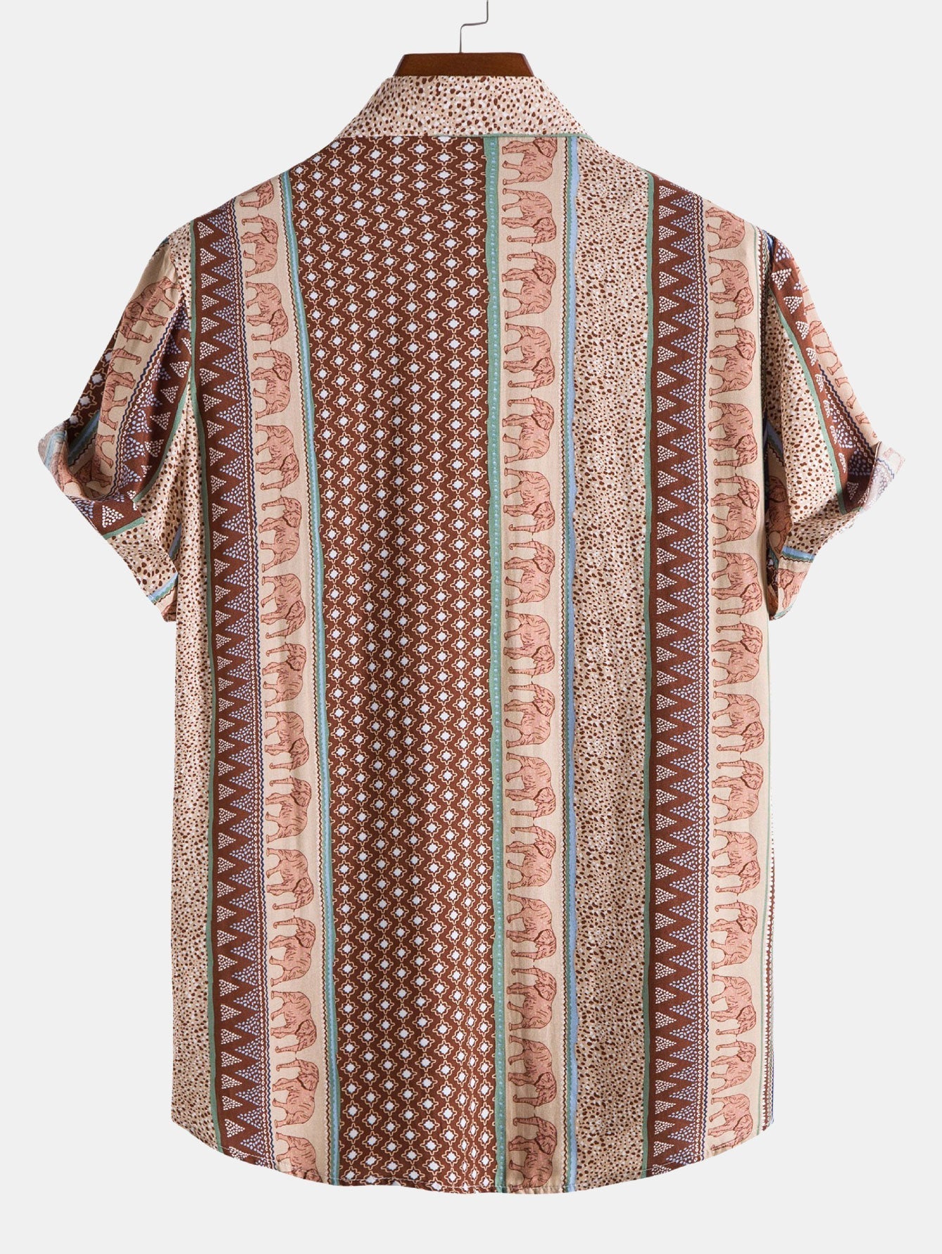 Shirt met Geometrische Olifantenprint