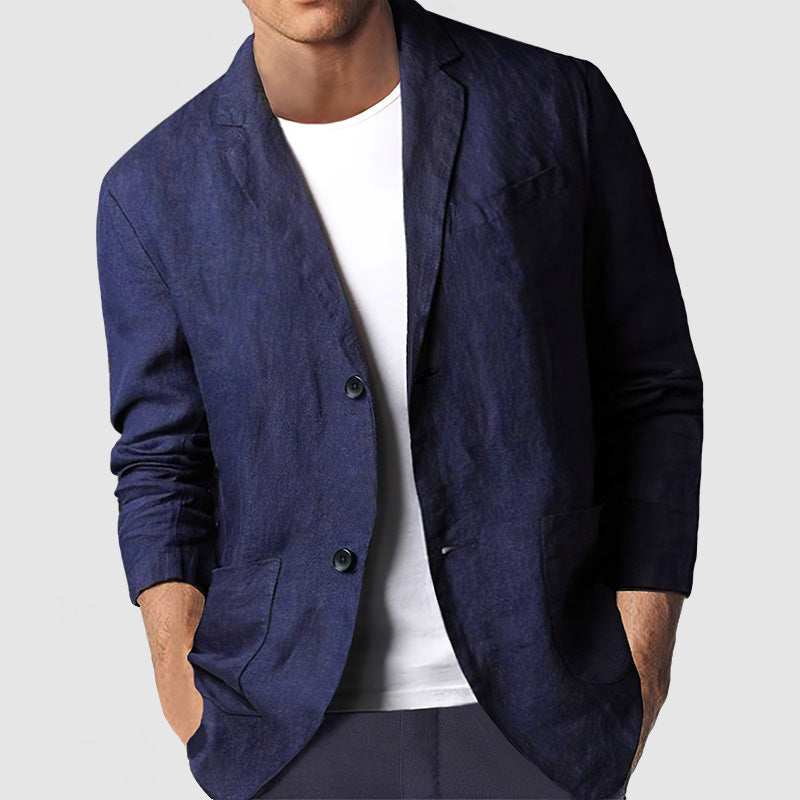 Heren Casual Katoenen Blazer