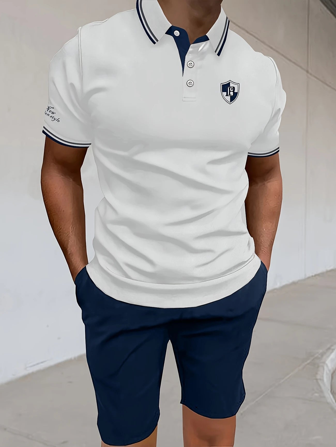 Andrej | 2-delige zomerse polo & shorts set