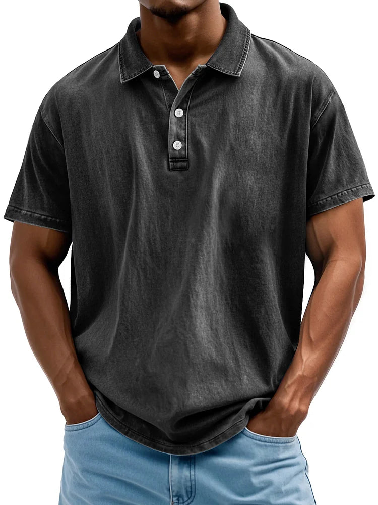 Vintage Katoenen Polo Shirt