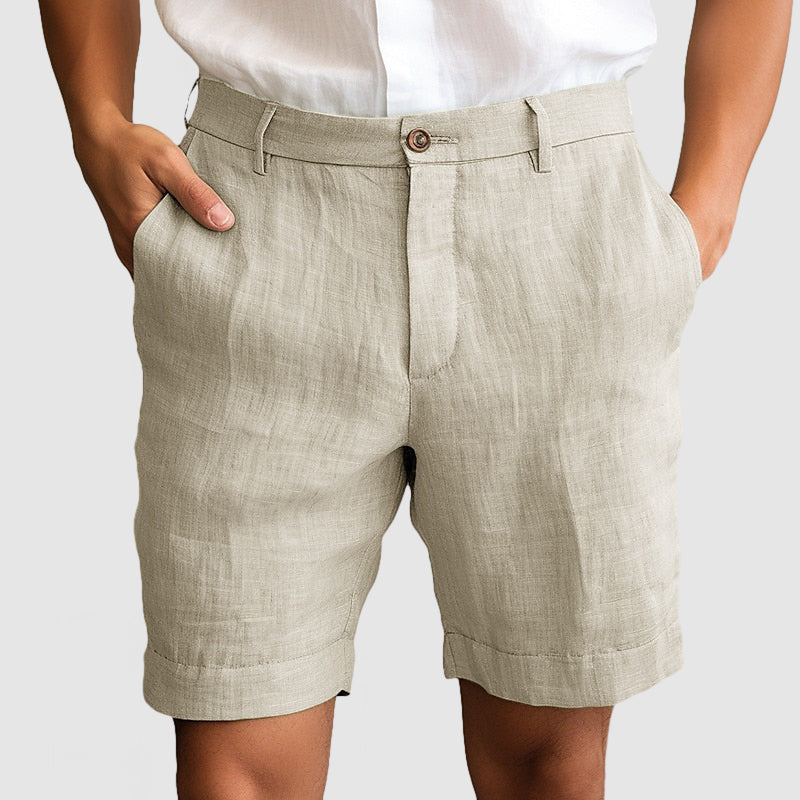 Heren Casual Katoenen Linnen Shorts