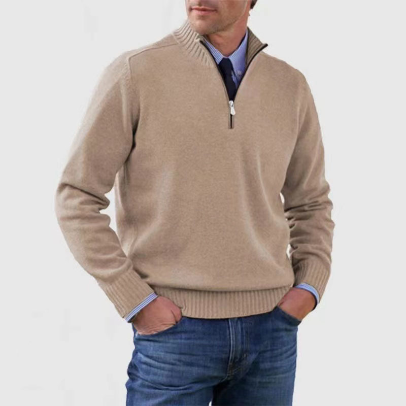 Herenpullover met Halve Rits