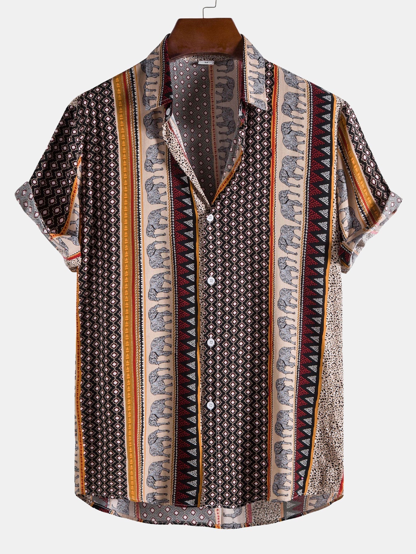 Shirt met Geometrische Olifantenprint