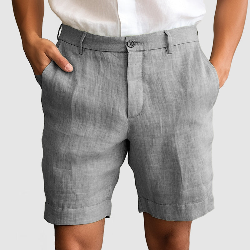 Heren Casual Katoenen Linnen Shorts