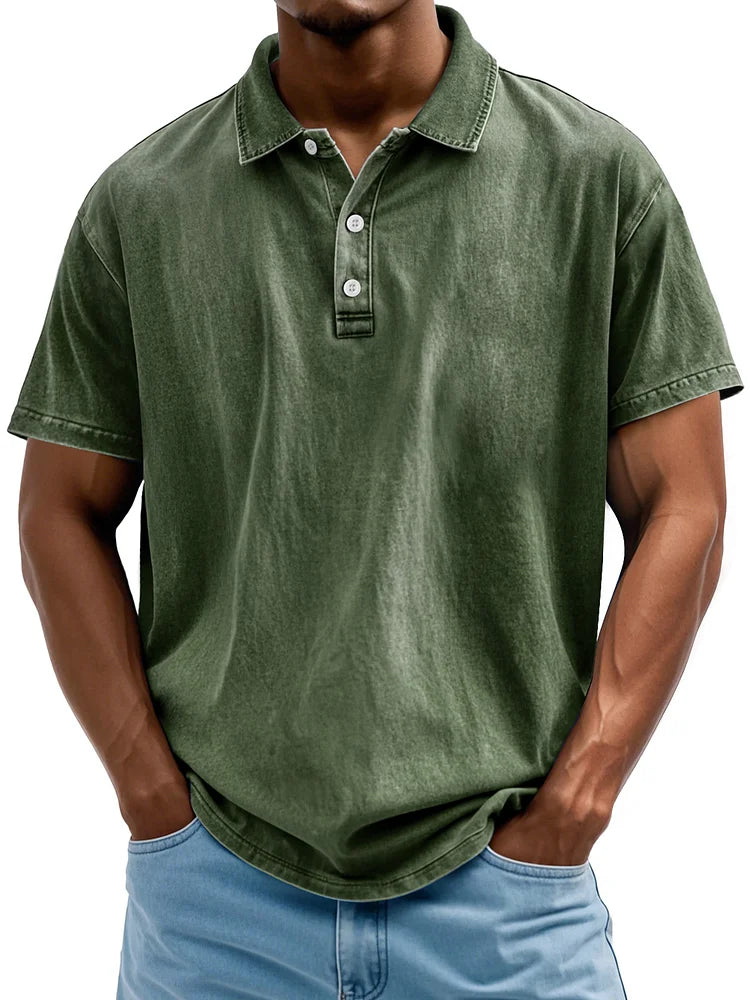 Vintage Katoenen Polo Shirt