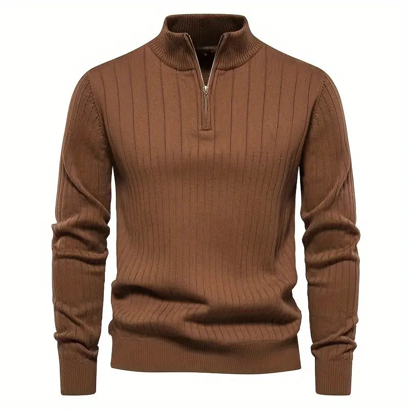 Stijlvolle Quarter Zip Trui voor Comfort en Functionaliteit