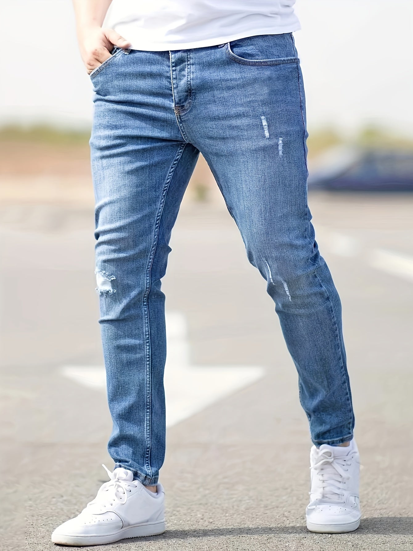 Heren Slim Fit Jeans – Stretch, Gestroomlijnd en Stijlvol