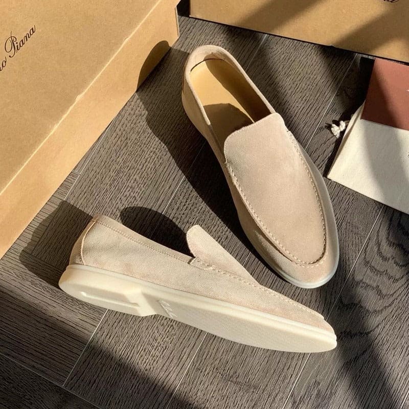 Lichtgewicht Leren Loafers - Stijl en Comfort