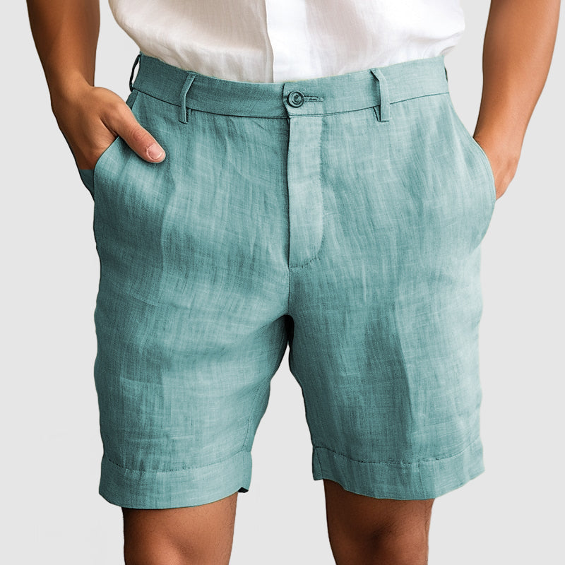 Heren Casual Katoenen Linnen Shorts