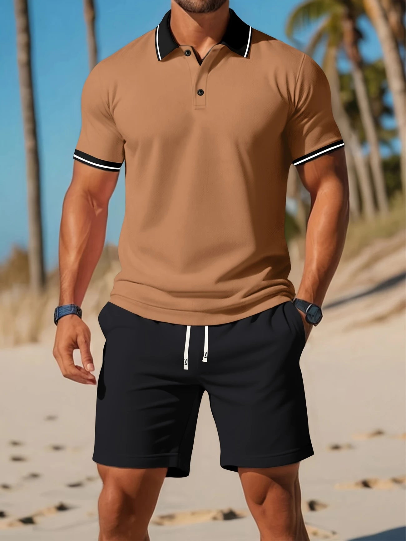 Viggo | 2-delige zomerse polo & shorts set