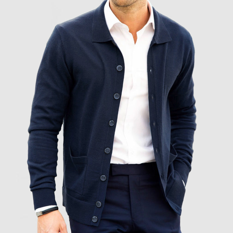 Heren Kasjmier Outdoor Gebreide Cardigan