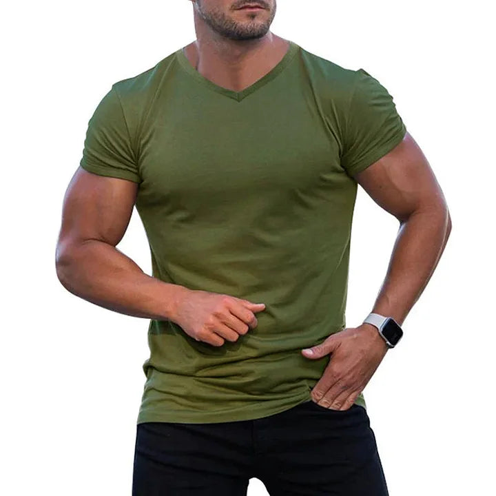 Koen - Slim-Fit V-hals t-shirt