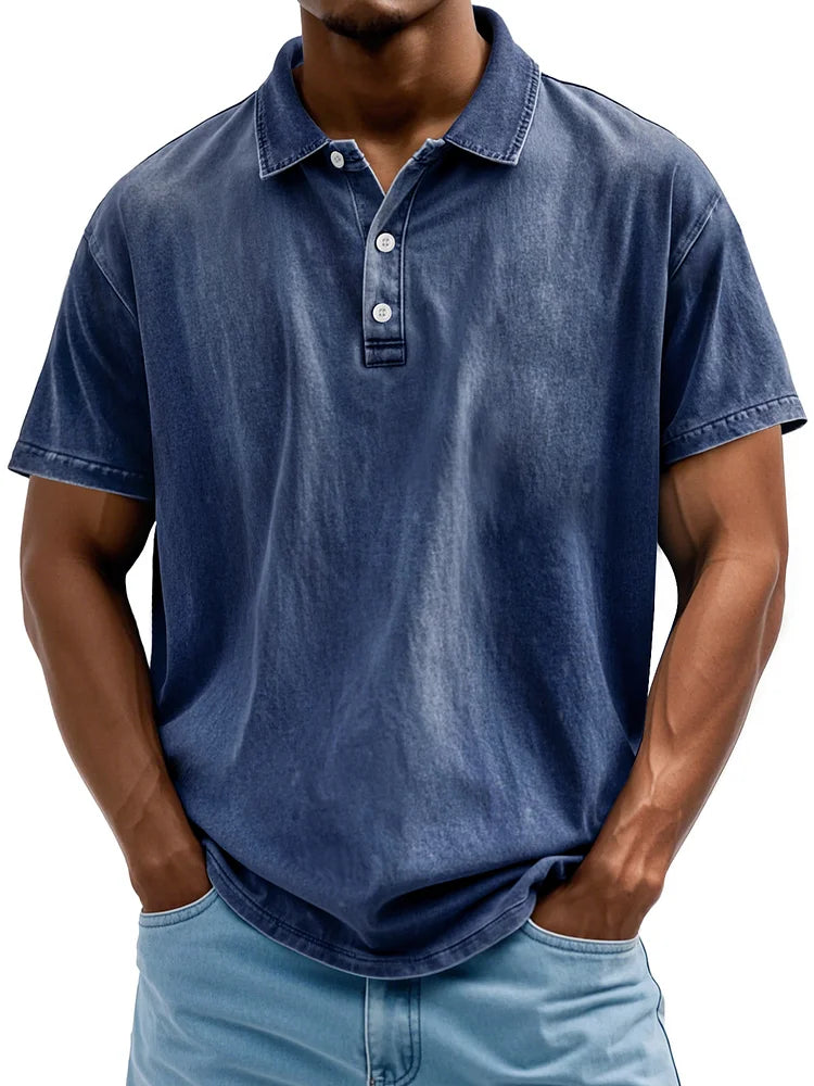 Vintage Katoenen Polo Shirt